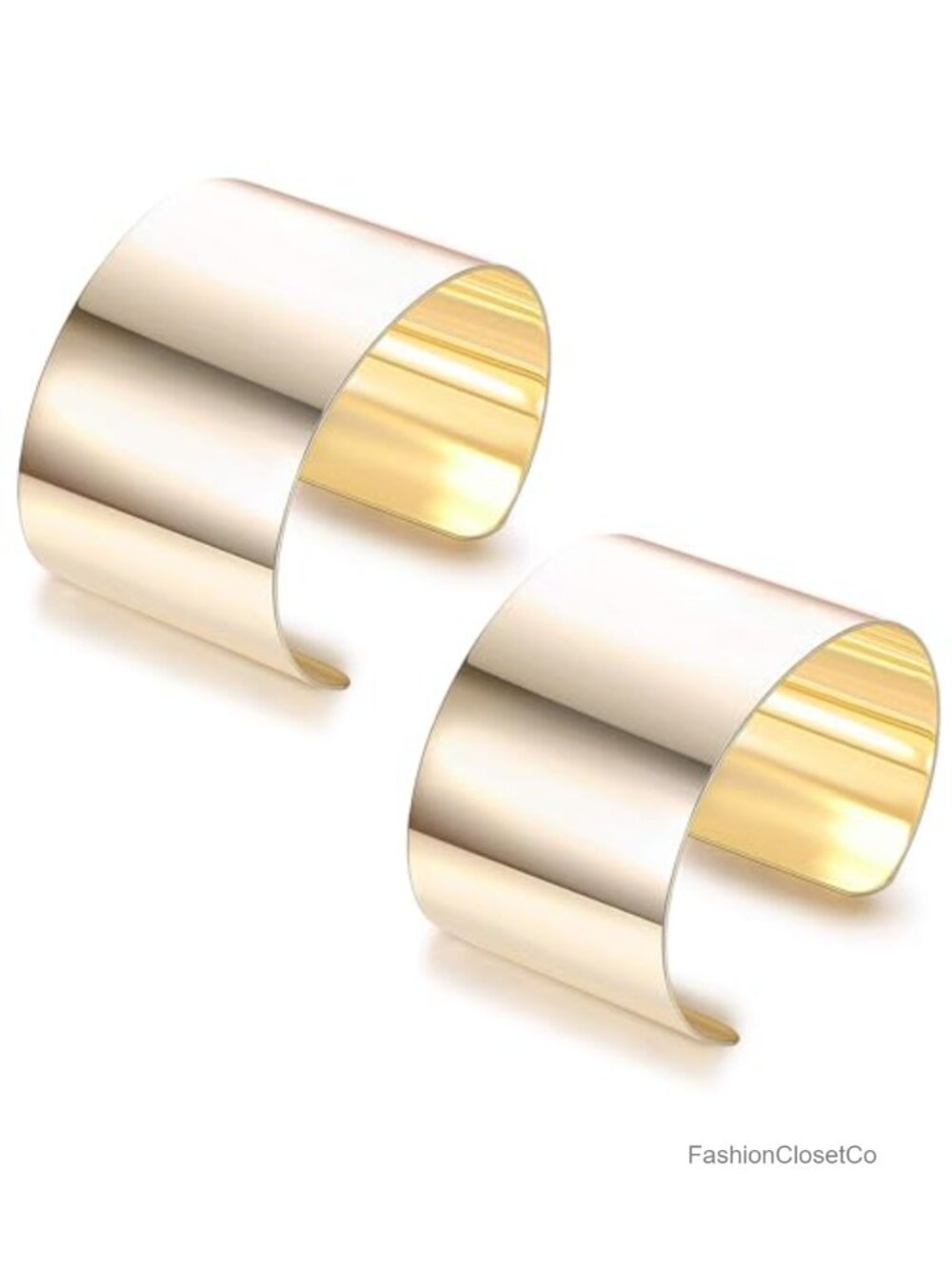 2 Pcs Cuff Bangle Bracelet Set Open Wide Wire Adjustable Wrist Cuff Wrap Bangles